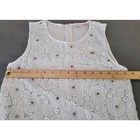 VTG Guess Jeans Girls Dress – White Embroidered Boho Western Sz 14 - Picture 4 of 7